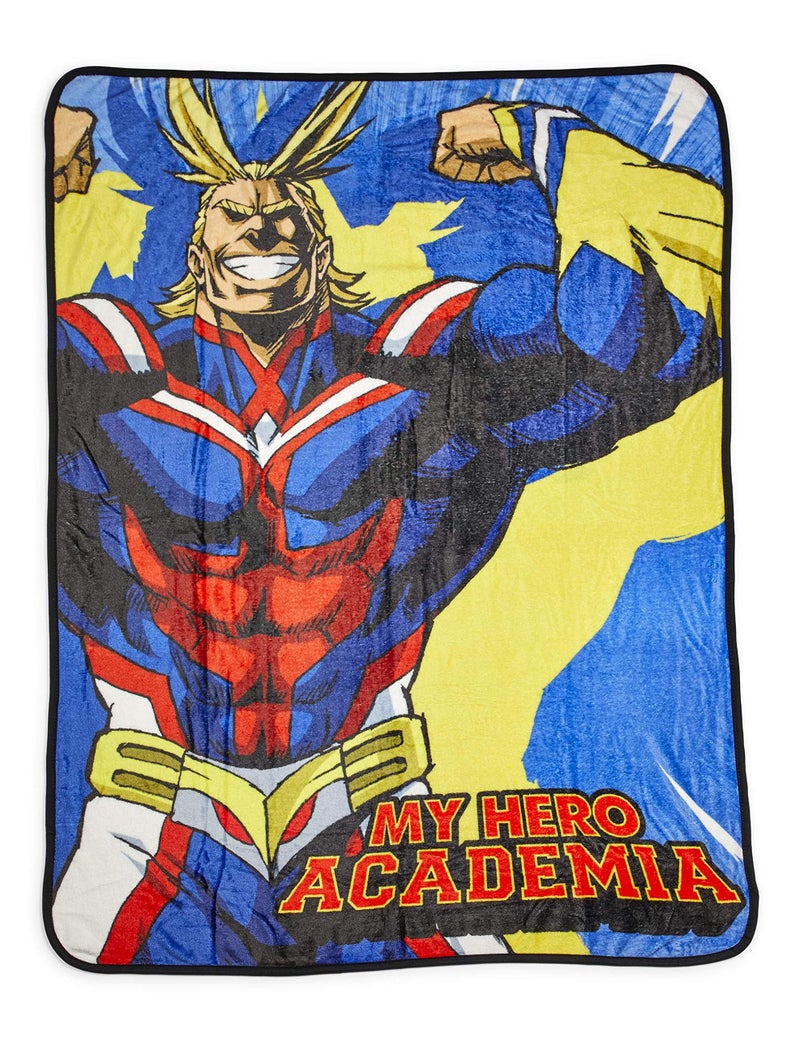 JUST FUNKY My Hero Academia All Might Large Fleece Throw Blanket | Official My Hero Academia Collectible Decorative Throw Blanket | 60 x 45 Inches - Image 1